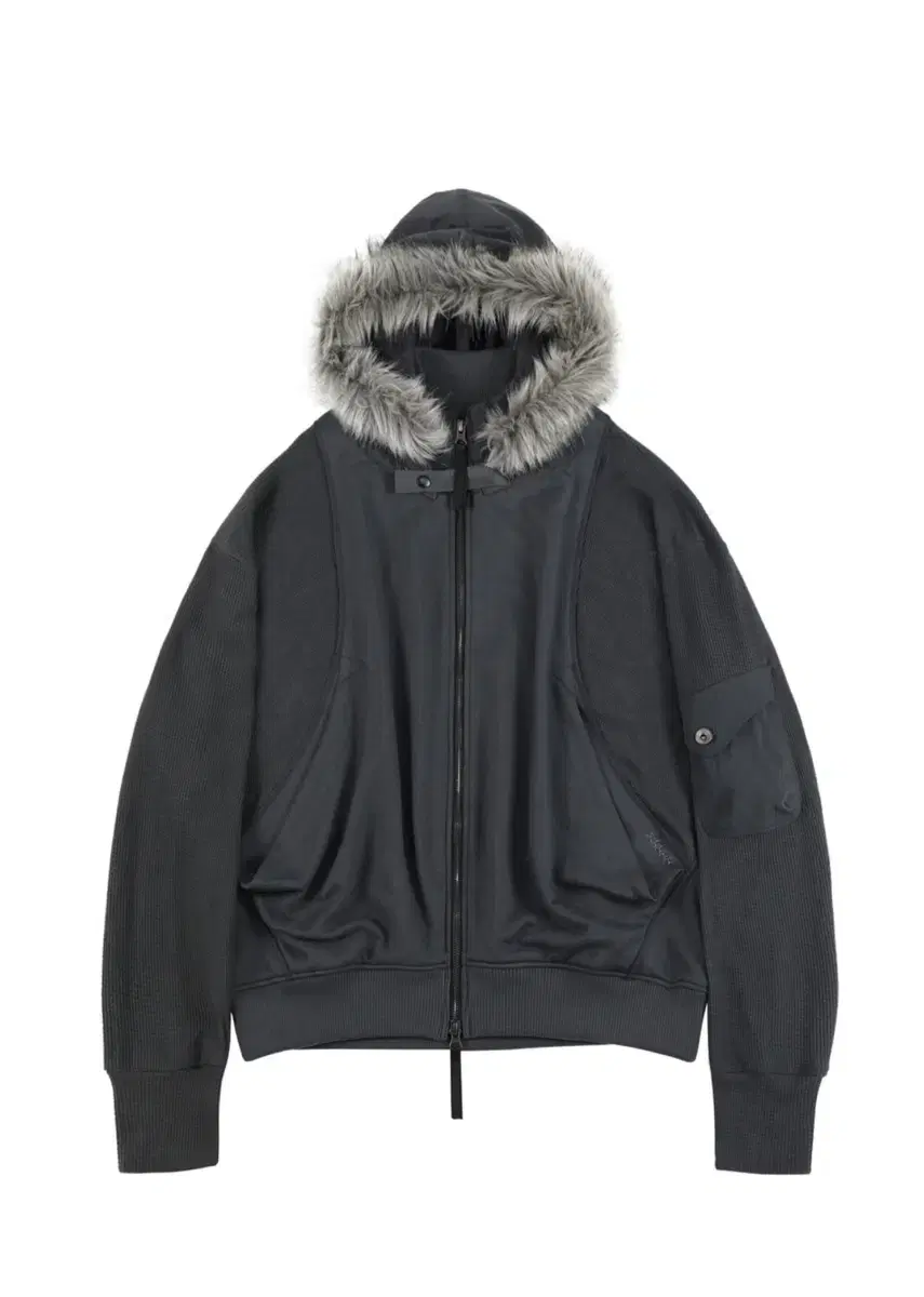 Detachable hood zip up